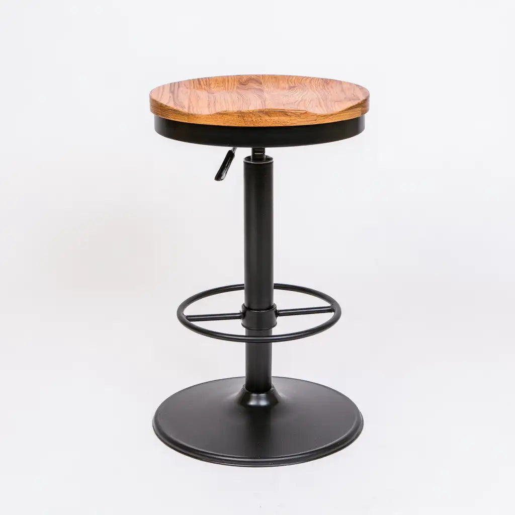Sgabello da bar dalle linee moderne, marrone e nero, per la casa