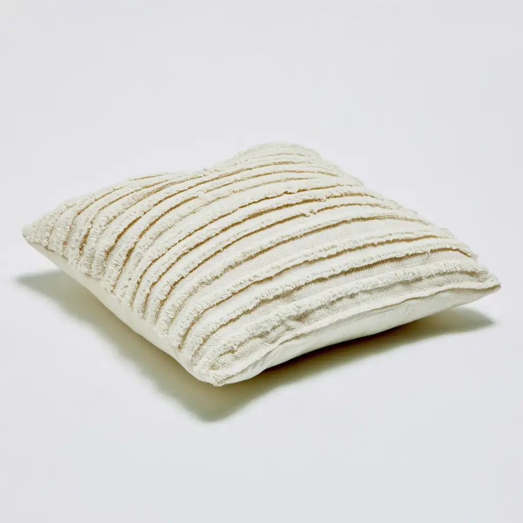 Cuscino decorativo dal design essenziale, beige, per la casa